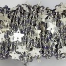 10 Feet Iolite Gemstone Rosary Beaded Faceted Chain 925 Silver Plated 3.5-4mm