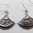 1 Pair Axe Head Shape Designs 26x27mm 925 Sterling Silver Black Oxidize Earrings