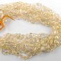 5 Strands Citrine Pear Shape Smooth Gemstone Beads 4x5-7x12mm 15" Long Jewelry