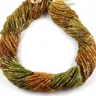 1 Strand Petro Tourmaline Gemstone Faceted Fancy Shape Beads Size 2-3mm 15" Long