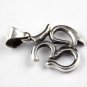 1 Pcs Aum (OM) Shape Design Beautiful Pendant 925 Sterling Silver Black Oxidize.