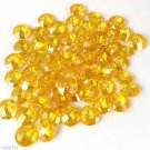 Wholesale Lot 10 Pcs Citrine CZ Cubic Zirconia Round 10mm Briolette Cut Gemstone