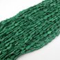 3 Strands Stabilized Green Malachite 4x9-6x12mm Pear Shape Smooth Beads 13" Long