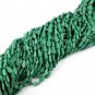 3 Strands Stabilized Green Malachite 4x9-6x12mm Pear Shape Smooth Beads 13" Long