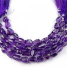 1 Strand Natural Purple Amethyst Gemstone Nugget Bead 8x9-9x15mm Faceted 6" Long