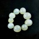 5 Pcs Lot Natural Green Moonstone Round 8-12mm 25Cts Cabochon Cut Loose Gemstone