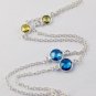 New Design Multi CZ Briolette Round Gemstone Brass 925 Silver Plated Necklace