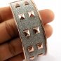 1 Ps Rose Gold plated Sparkling Stainless Steel Women's Cuff 52mm Fashion Bangle
