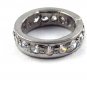 5 Pcs 925 Sterling Silver Black Oxidize Pave Diamond Spacer Rings Beads 5mm Hole
