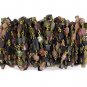 5 Feet Multi Tourmaline Smooth Square 4x6mm Beaded 24k Gold Plated Rosary