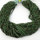 20 Strands Synthetic Green Turquoise 1.75X.5- 2X2.25mm Heishi Beads 12" Hand Cut