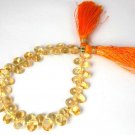 1 Strand Citrine 6x8mm Oval Normal Cut 7" Long Briolette Gemstone Jewelry Beads