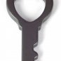 2 Pieces Hematite Heart Key Shape 25x50mm Top Drilled Pendant Handmade Gemstone