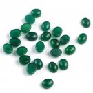 Wholesale Lot Rare Green Onyx Oval Shape Smooth Cabochon Handmade Loose Gemstone