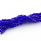 1 Pair Blue Seed Hydro 2mm Beads Tassel,3" Long Handmade For Making Jewelry