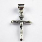 1 Pcs Beautiful Jesus Christ Cross Design 925 Sterling Silver Oxidize Pendant
