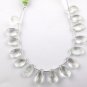 1 Strand Natural Green Amethyst Gemstone Pear 11X7-14x8mm Briolette 7" Long