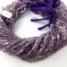 5 Strands Natural Amethyst Square Shape 3x3.5mm-5x9mm 13.5" Long Smooth Beads