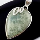 925 Solid Sterling Silver Natural Gemstones Aventurine Cabochon Pendant