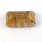1 Pcs Natural Golden Rutile Rectangle Shape 12x22mm 22.12Cts Normal Cut Gemstone