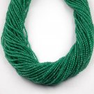 5 Strand Green onyx Rondelle Approx 2.20mm Micro Faceted Gemstone Beads 13" Long