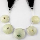 1 Strand 5 Pcs Natural Solar Quartz Gemstone Round Shape 24-29mm Beads 6" Long