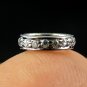 5 Pcs 925 Sterling Silver Black Oxidize Pave CZ Spacer Rings Beads With 7mm Hole