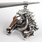 1 Pcs 925 Sterling Silver Sparkling Horse Face Black Oxidize Stunning Pendant