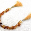 1 Strand Natural Shaded Hessonite Gemstone Drops Briolette 4x7mm-5x9mm 7" Long