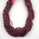 5 Strand Mozambique Garnet Roundel 2.20mm Micro Faceted Gemstone Bead 13" Long