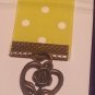 Yellow Polka Dot RibbonMark