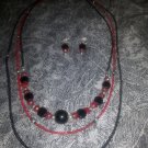 Midnight & Rubies Necklace Set