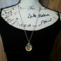 Green Pansy Pendant