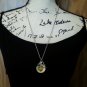 Green Pansy Pendant