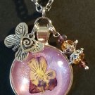 Purple Pansy Pendant