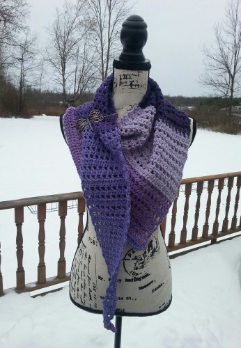 Purple Wrap Shawl