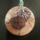 Wandering Compass Washer Necklace