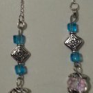 Blue Cube Crystal Threader Earrings Blue Cube Crystal Threader Earrings