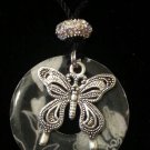 Butterfly Glam Washer Necklace