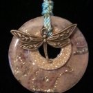 Large Antique Dragonfly Washer Necklace Large Antique Dragonfly Washer Necklace