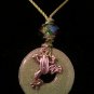 Frog Sparkles Washer Necklace