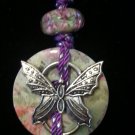 Butterfly Garden Washer Necklace