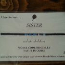 Sister Morse Code Bracelet