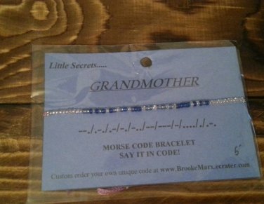 Grandmother Morse Code Bracelet