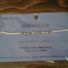 Daughter Morse Code Bracelet