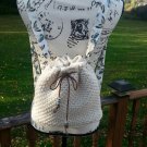 Butterfly Cream Boho Backpack