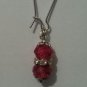 Fuschia Crackle Earrings