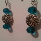 Blue Medallion Earrings