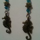Bronze Seahorse Earrings