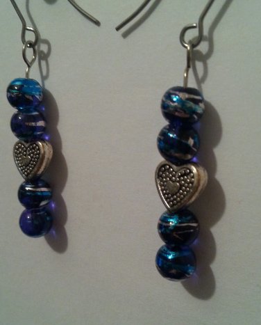 Marbled Hearts Earrings
